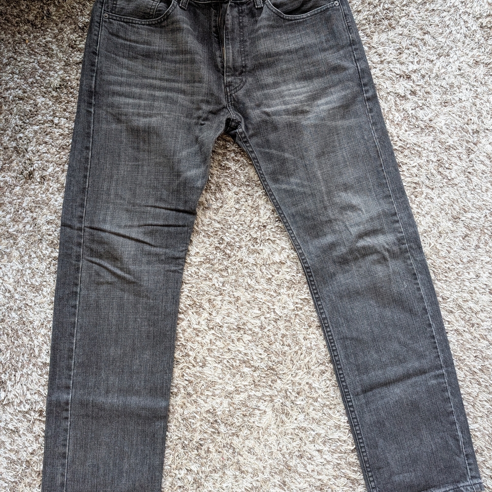 Men's Gray Levi's 505 Jeans
